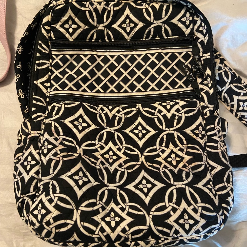 Vera Bradley Black and White Geometric Backpack